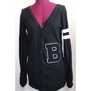 Forever 21 blank letterman cardigan